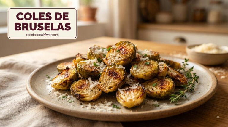 Coles de Bruselas en freidora de aire: sin el amargor de siempre