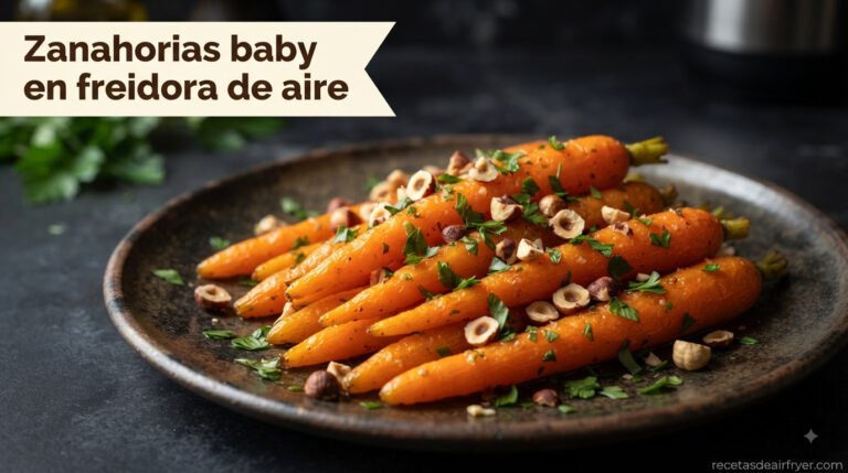 Zanahorias baby en freidora de aire: tiernas en 30 minutos