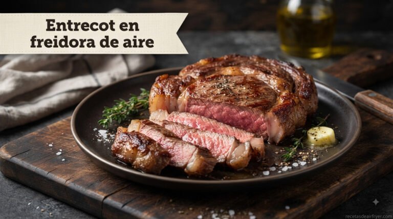 Entrecot de cerdo en freidora de aire: tiempo exacto