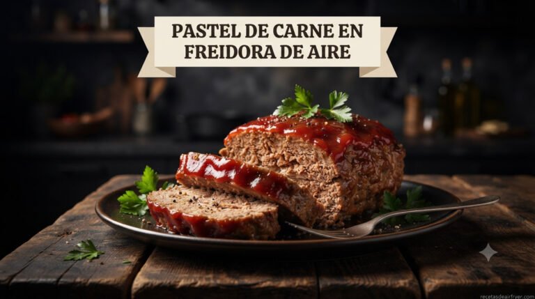 Pastel de Carne (Meatloaf) en Freidora de Aire: Jugoso en 30 Minutos