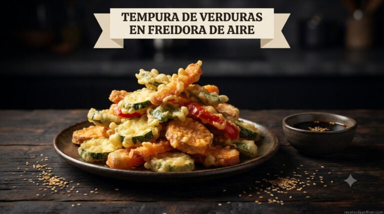 Tempura de Verduras en Freidora de Aire: Crujiente Sin Freír