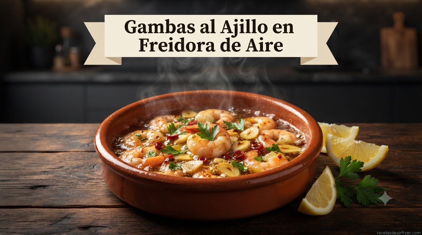 Gambas al Ajillo en Freidora de Aire