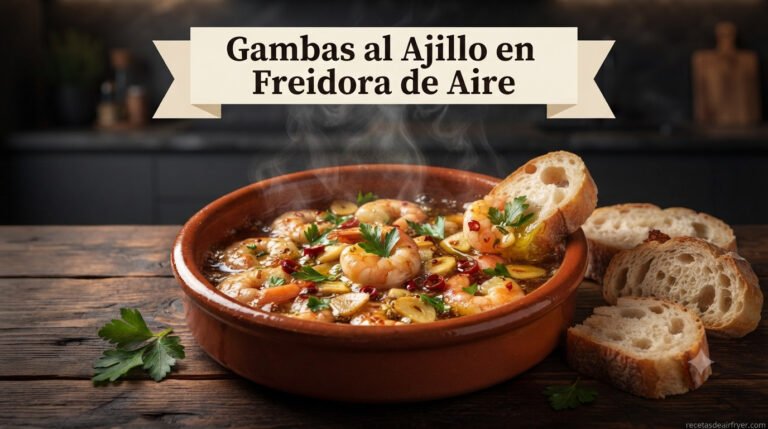 Gambas al Ajillo en Freidora de Aire: Listas en 10 Minutos y con Menos Aceite