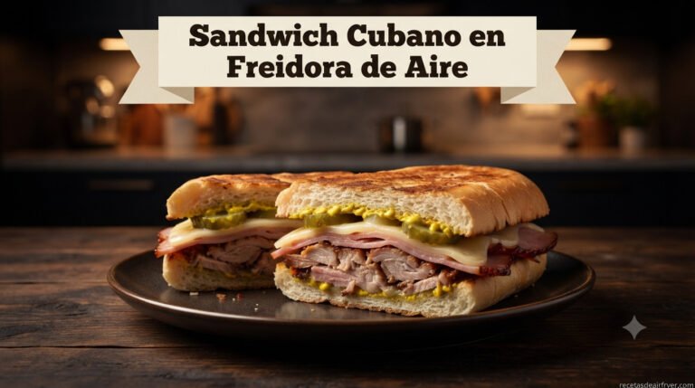 Sandwich Cubano en Freidora de Aire: Crujiente y Sin Necesidad de Plancha