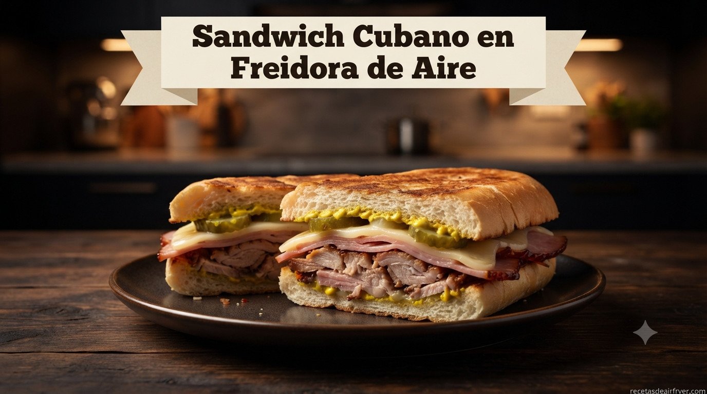 Sandwich Cubano en Freidora de Aire