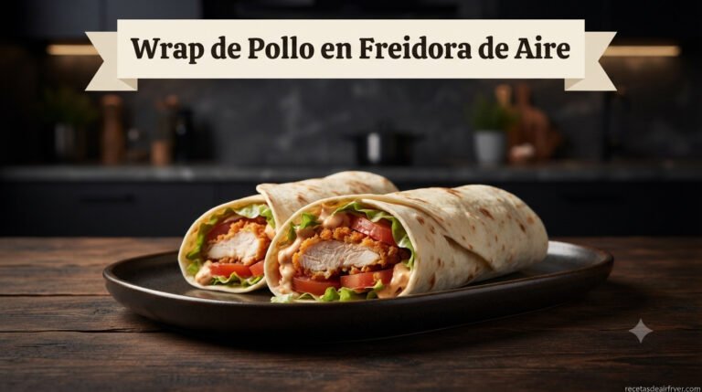 Wrap de Pollo en Freidora de Aire: Crujiente y Listo en 20 Minutos
