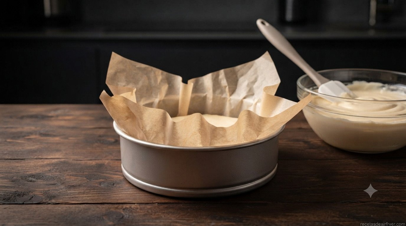 Queso crema y azúcar mezclándose para preparar la tarta de La Viña
