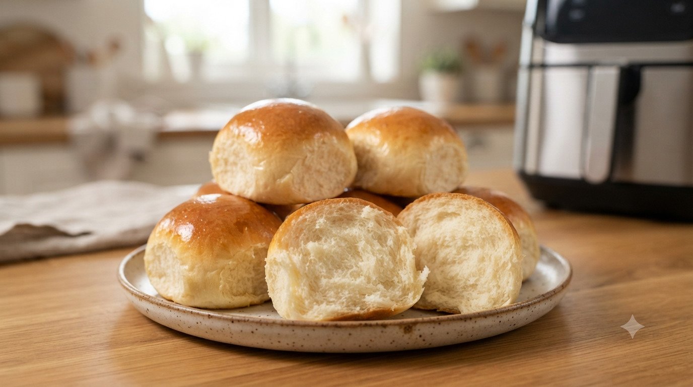 Panecillos de leche después del segundo levado