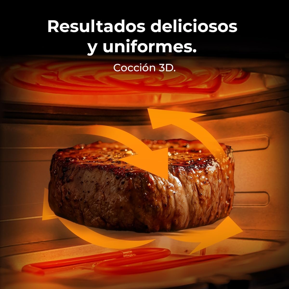 Ventana de visualización de la Cecotec Cecofry&Grill Duoheat 6500 Plus