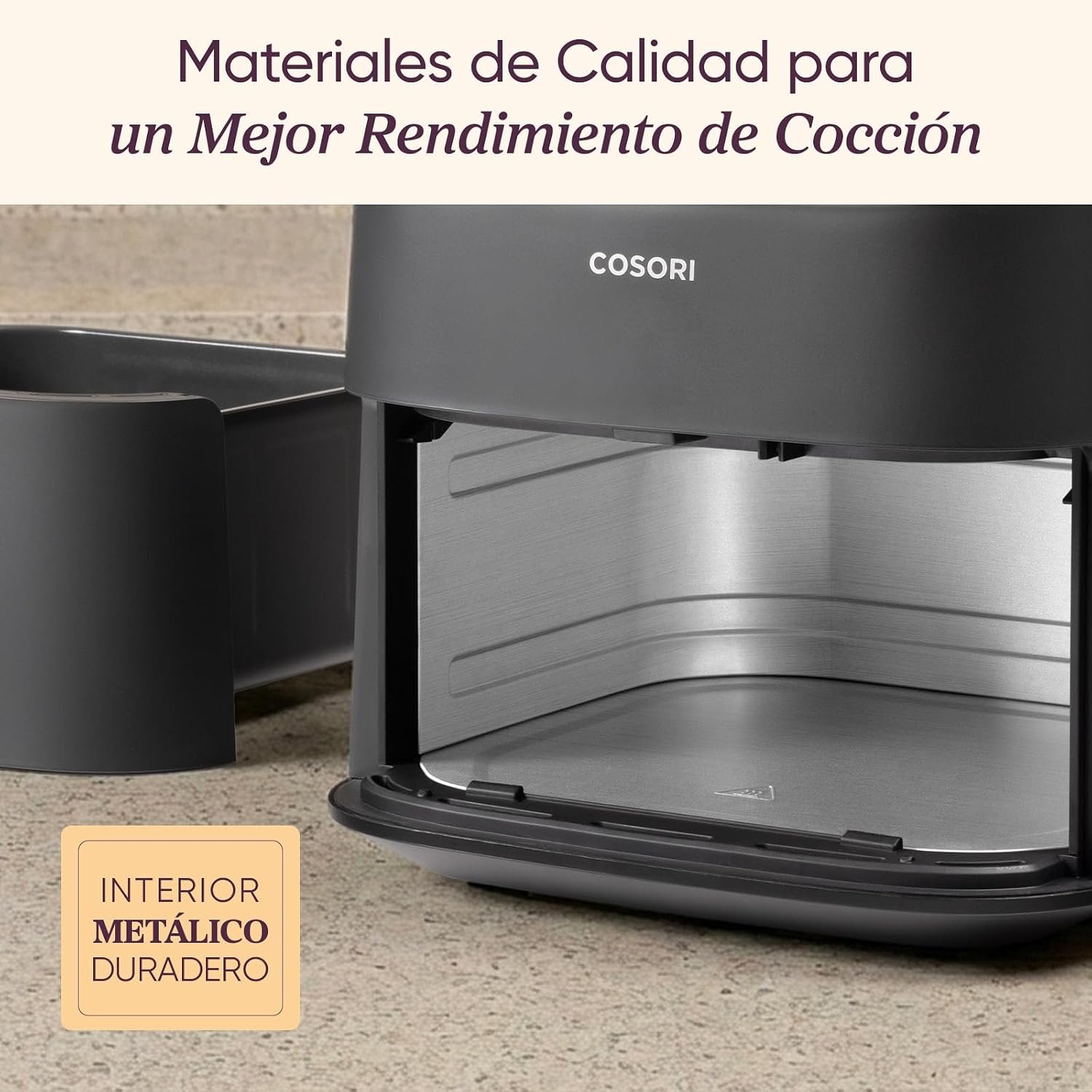 Cosori Turbo Blaze integrada en una cocina, ambiente hogareño