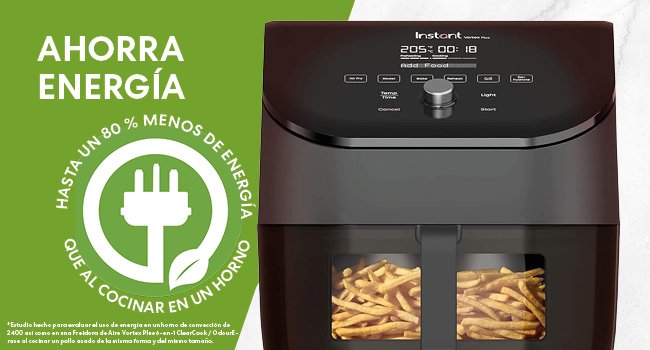 Panel de control táctil de la Instant Vortex Plus