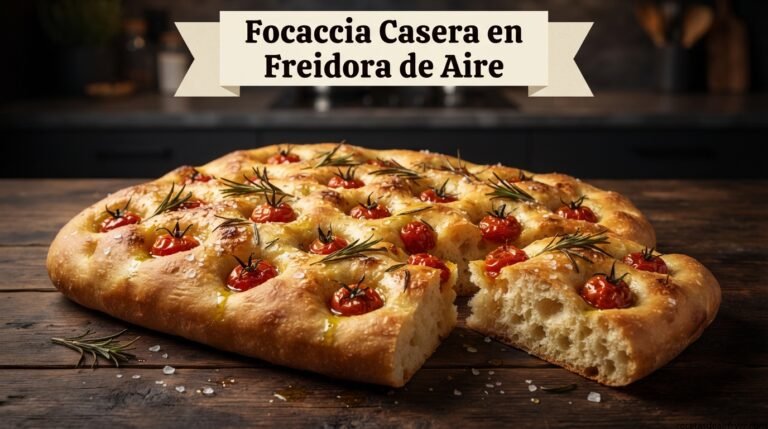 Focaccia Casera en Freidora de Aire: Esponjosa por Dentro, Crujiente por Fuera