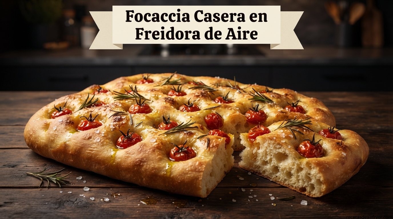Focaccia Casera en Freidora de Aire