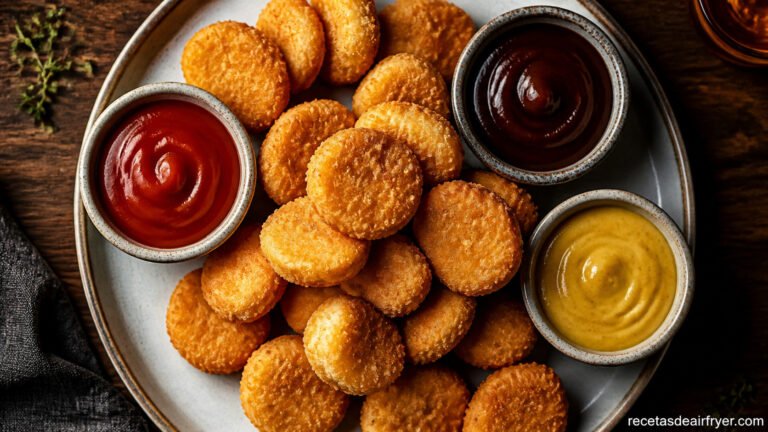 Nuggets de pollo en freidora de aire: caseros, crujientes y fáciles