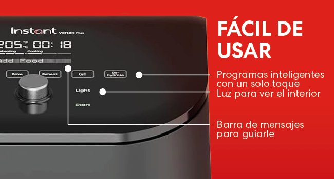 Instant Vortex Plus 6 en 1 en una cocina, uso diario