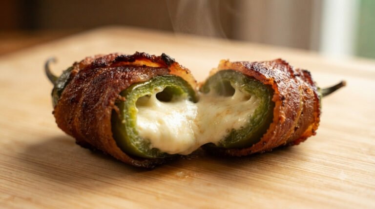 Jalapeños poppers rellenos de queso en freidora de aire
