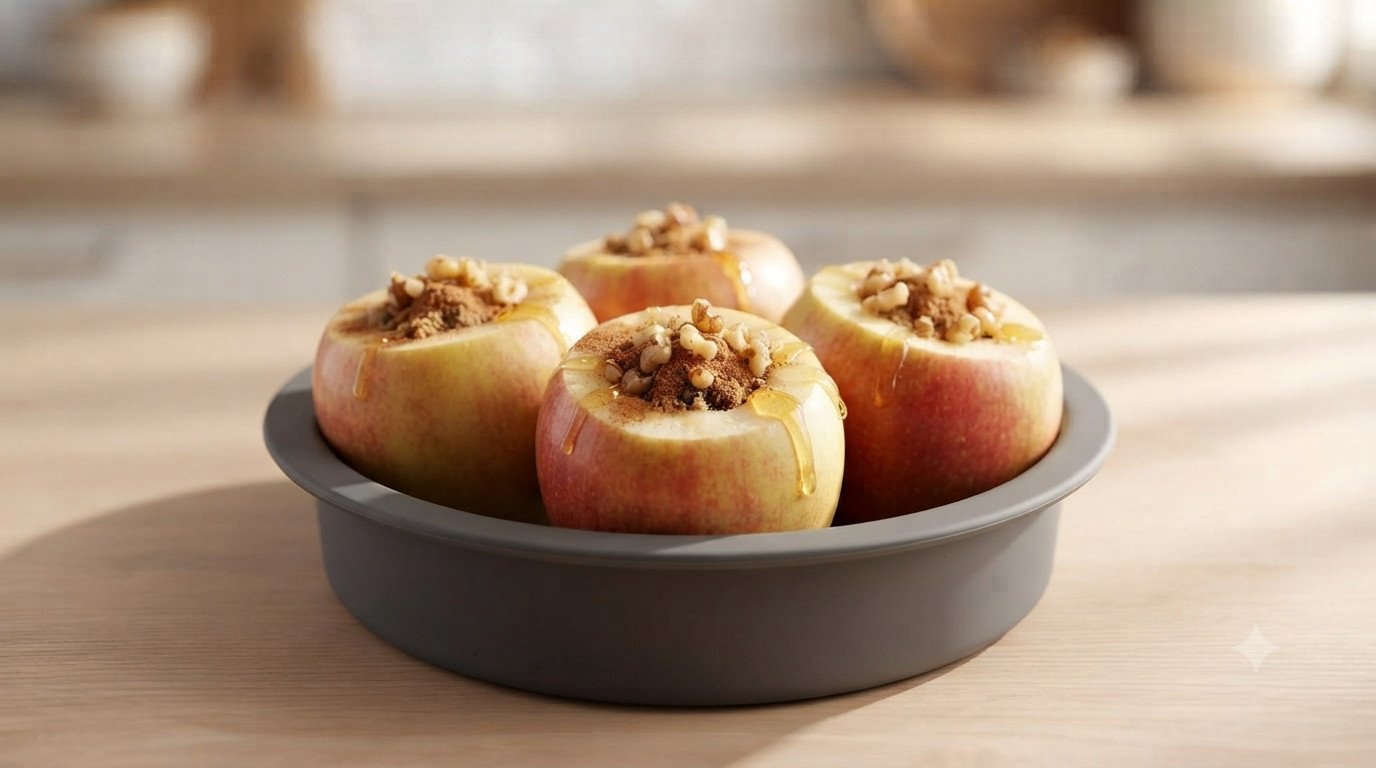 Añadir canela y azúcar a las manzanas