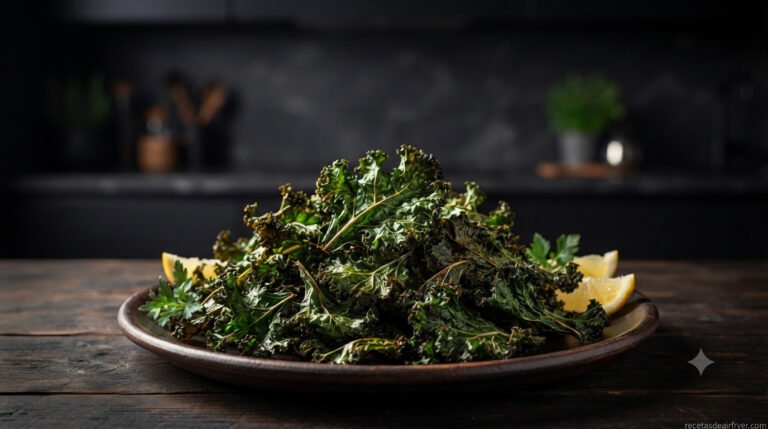 Kale Chips en Freidora de Aire: Snack Crujiente