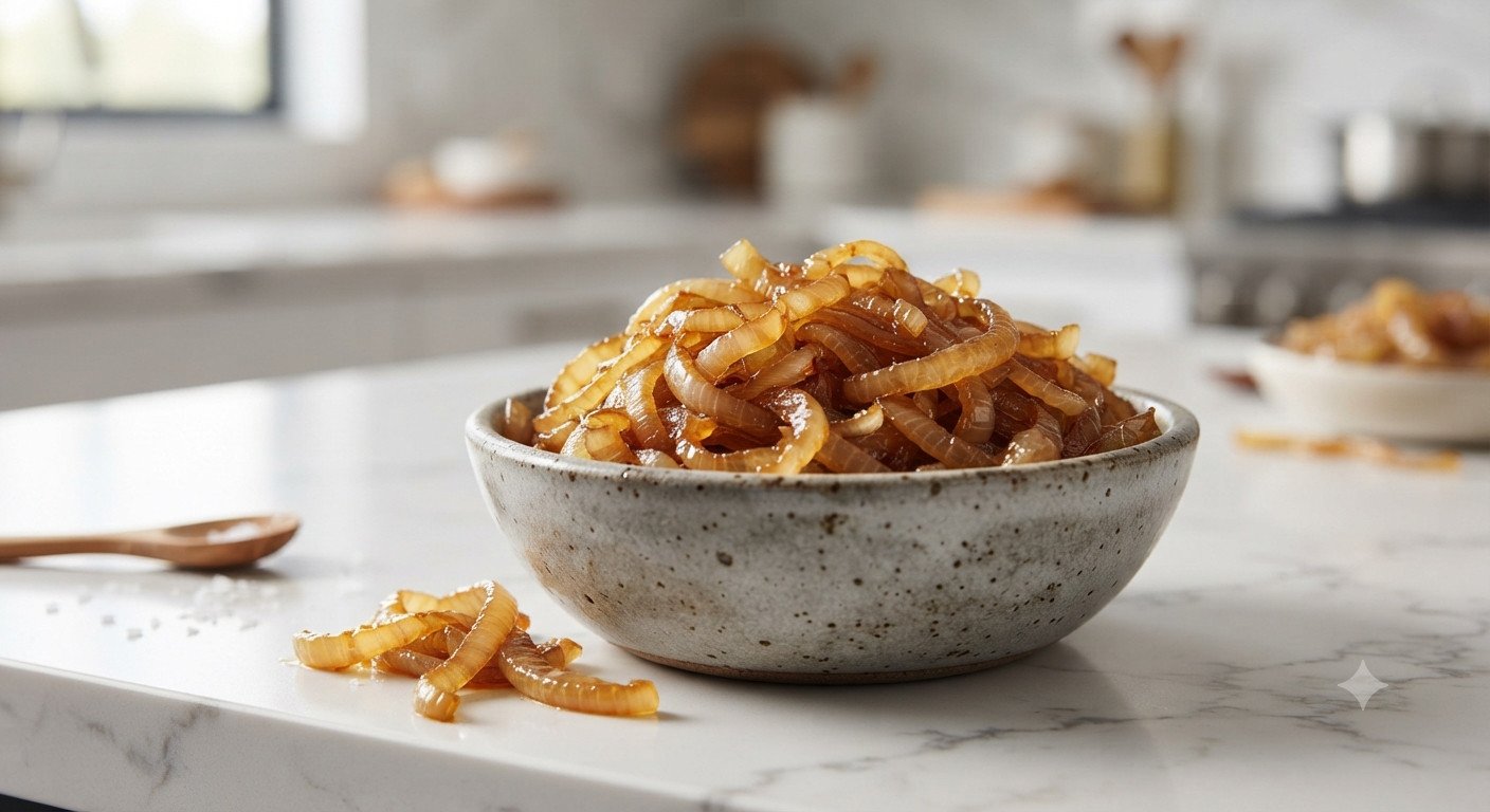Cebolla caramelizada en freidora de aire