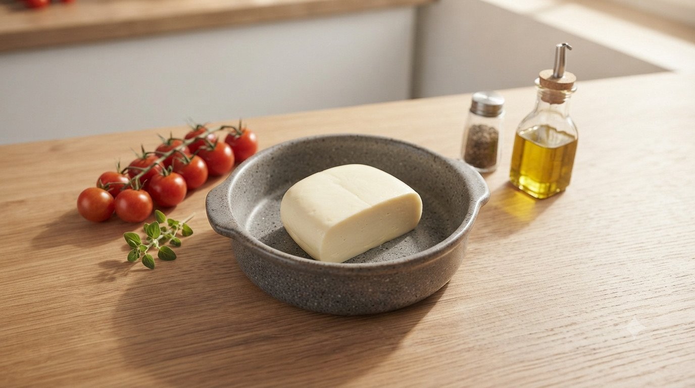 Ingredientes para preparar provolone en freidora de aire