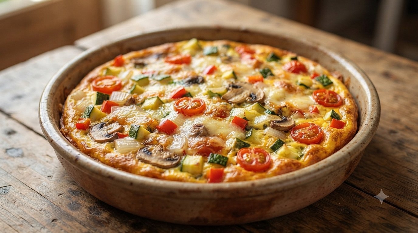 Frittata en freidora de aire