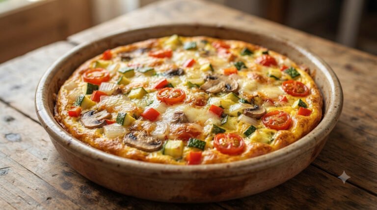 Frittata en freidora de aire