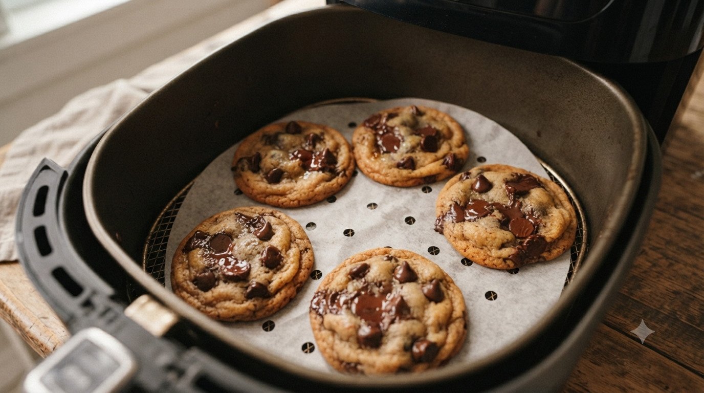 Galletas doradas y crujientes recién sacadas de la freidora