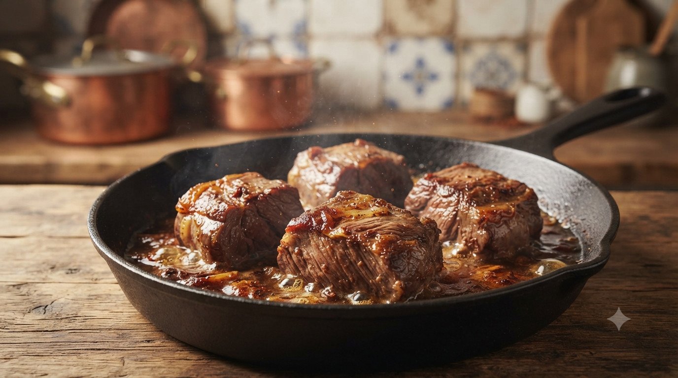 Rabo de toro estofado en freidora de aire