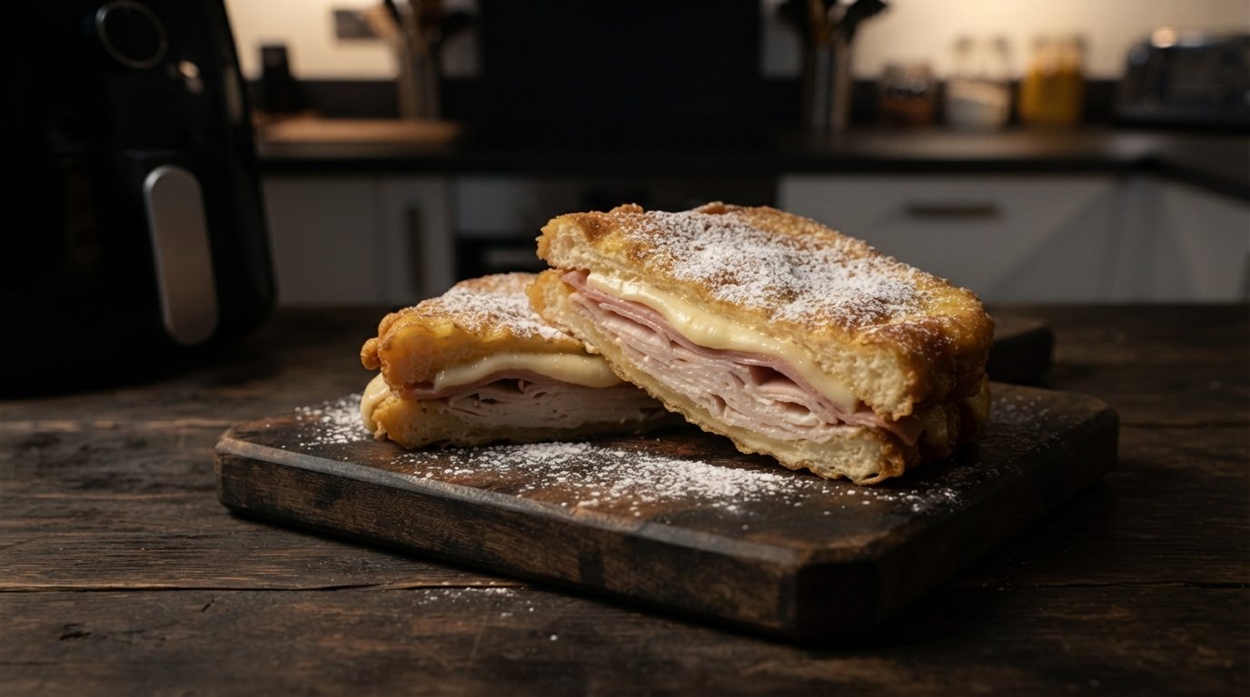 Sándwich Monte Cristo en Freidora de Aire