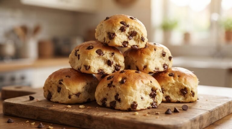 Bollos con Chispas de Chocolate en Freidora de Aire