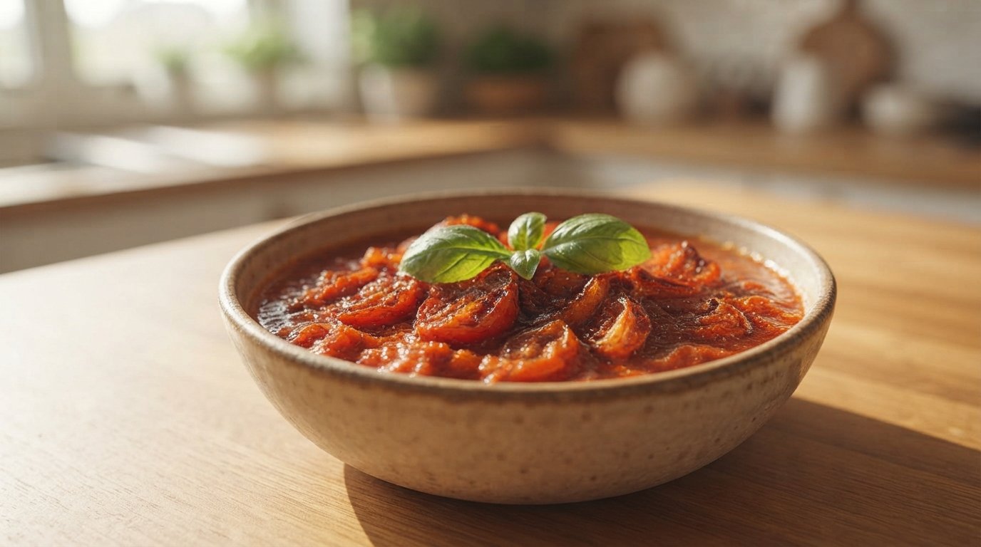 Salsa de tomates asados en freidora de aire