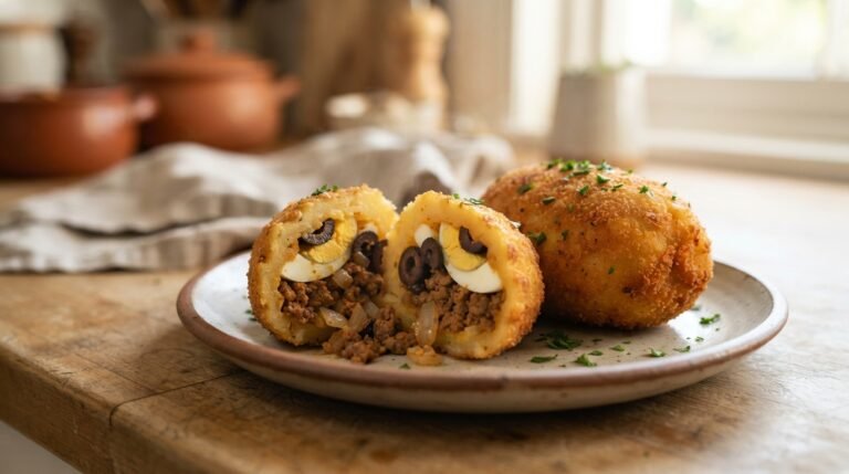 Papa Rellena en Freidora de Aire (Receta Peruana)