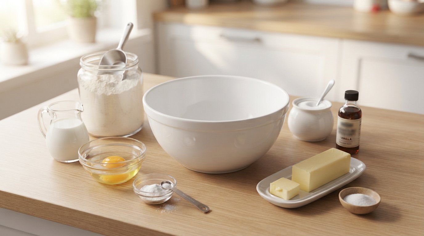 Ingredientes para preparar tortitas caseras en freidora de aire