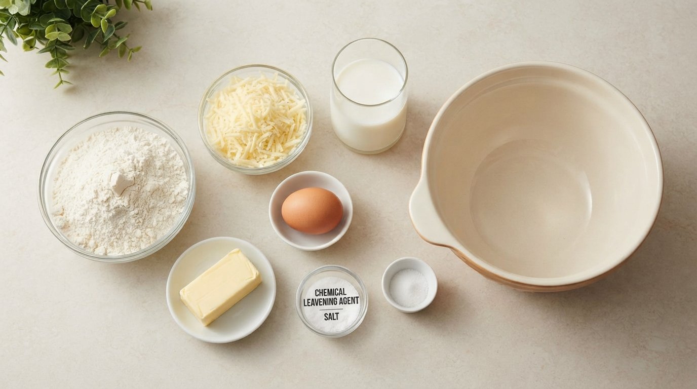 Ingredientes para preparar pan de queso en freidora de aire