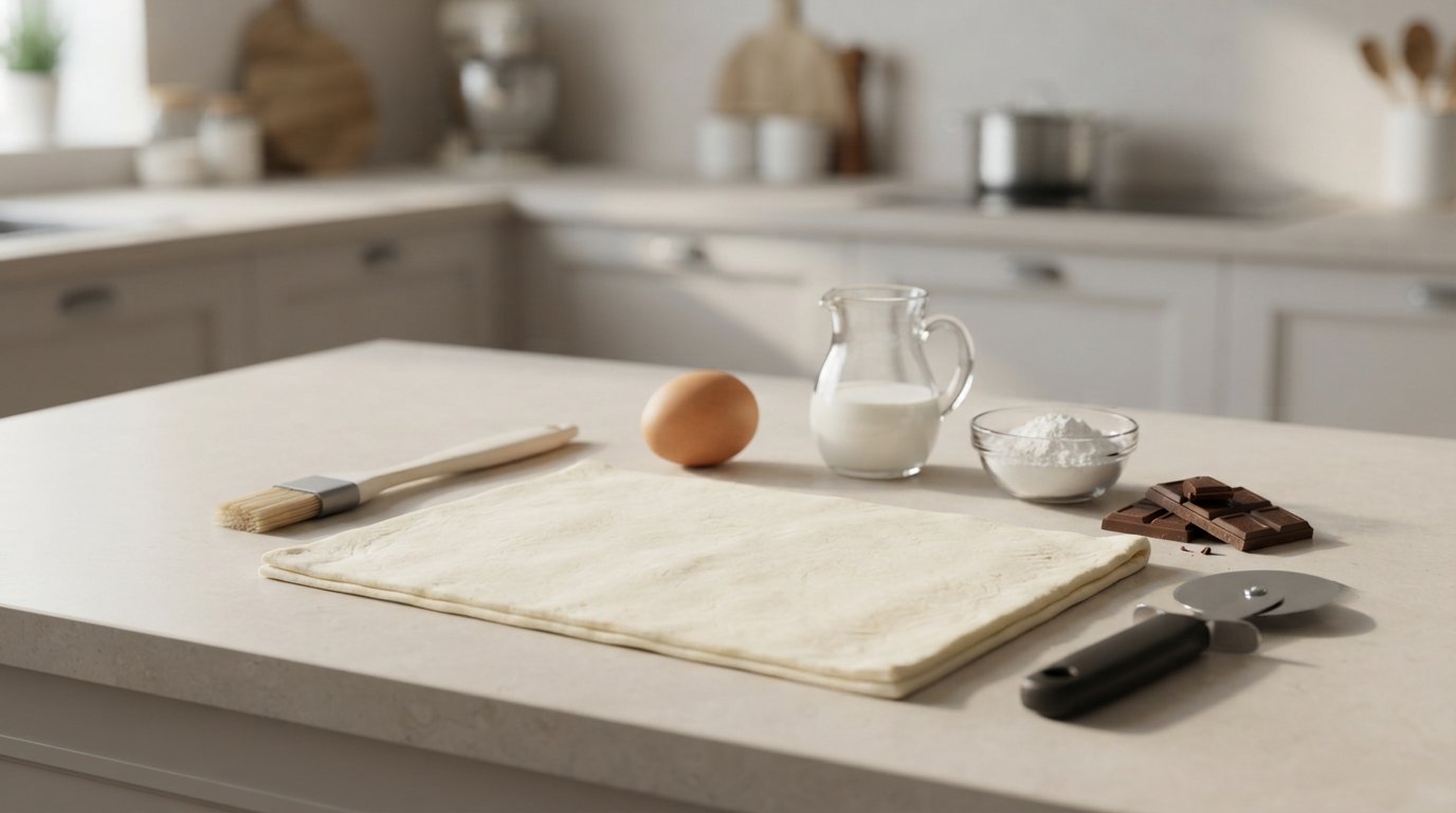 Croissants cocinándose en la freidora de aire