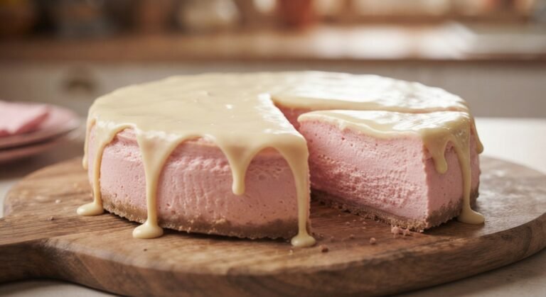 Cheesecake de Pantera Rosa en Freidora de Aire