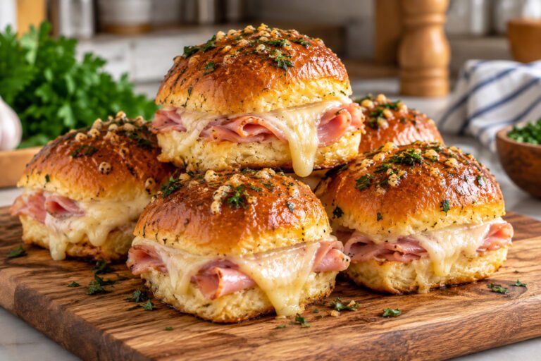 Sliders de Jamón y Queso en Freidora de Aire