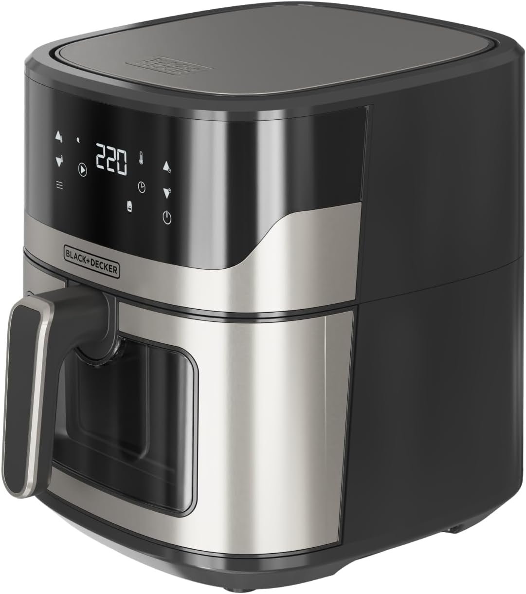 Freidora de aire Black+Decker BXAF8000E de 8 L con ventana