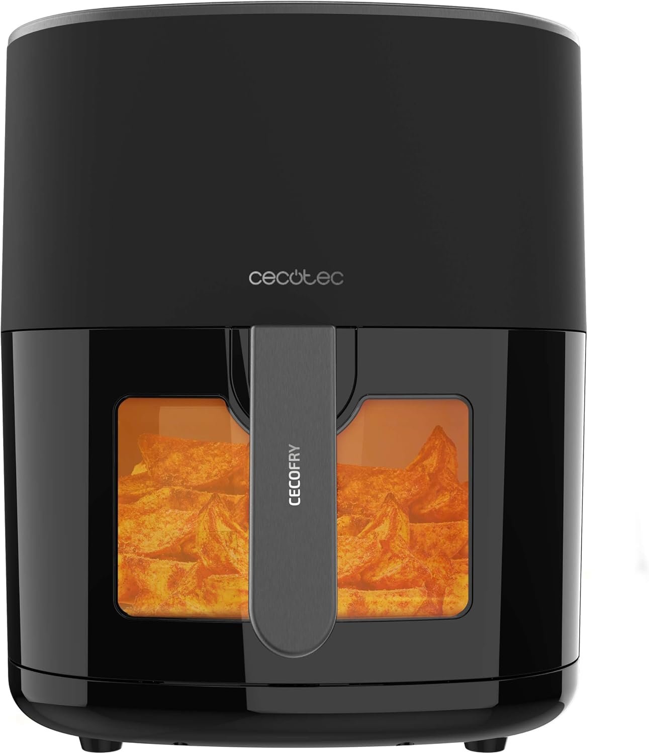 Freidora de aire Cecotec Cecofry Fantastik Window 6500 de 6,5 L con ventana, según la ficha de Amazon.es