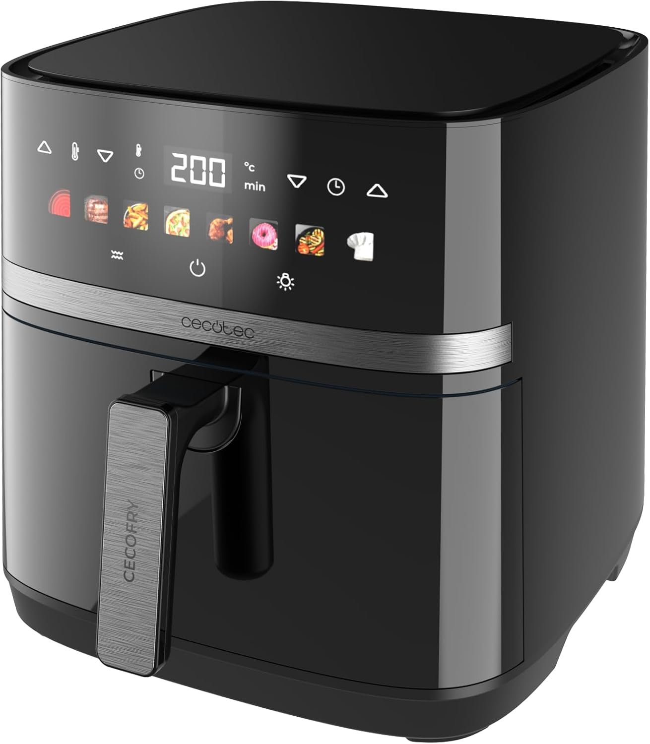 Freidora de aire Cecotec Cecofry&Grill Duoheat 8000 de 8 L con doble resistencia, según la ficha de Amazon.es