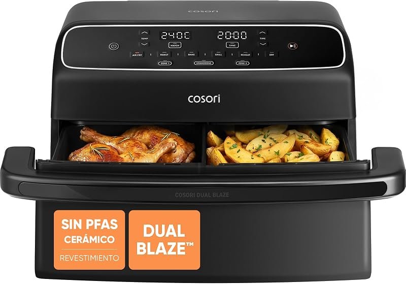 Cosori Dual Blaze TwinFry Compact de 8,6 L, imagen de la ficha de Amazon.es