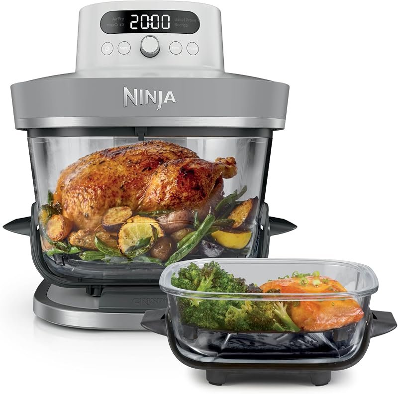 Ninja CRISPi PRO XL con recipientes de cristal de 5,7 y 2,3 L, imagen de la ficha de Amazon.es