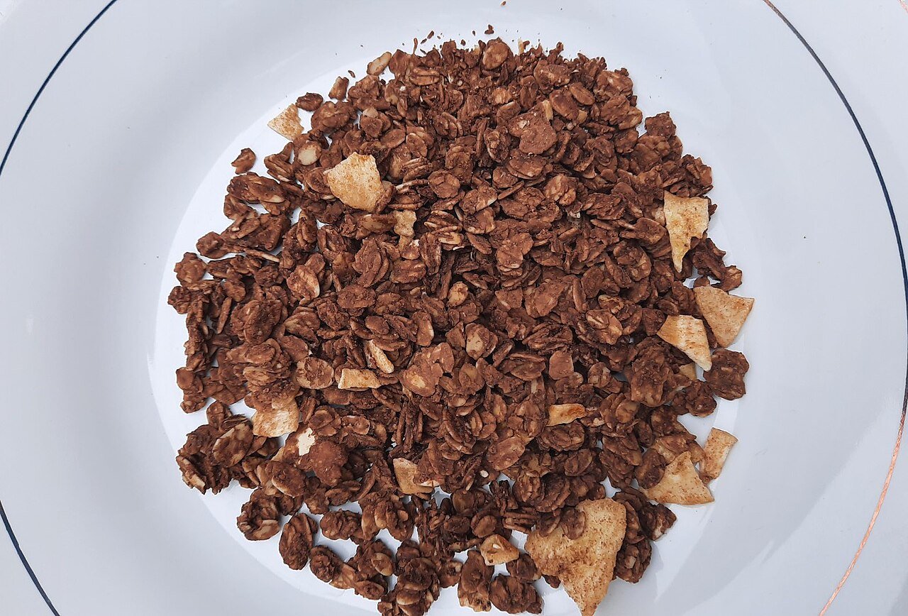 Granola casera con avena y frutos secos