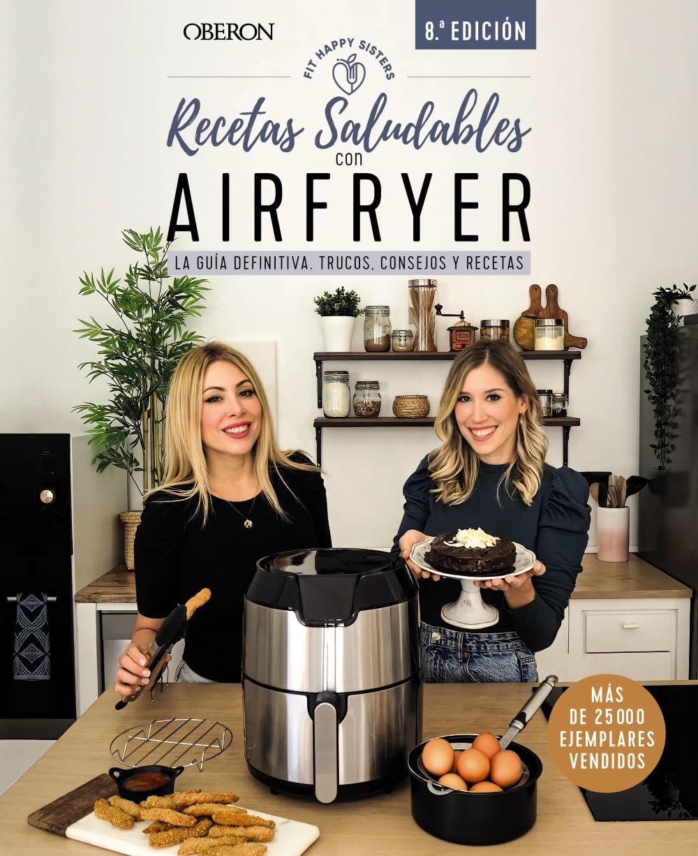 Portada de Recetas saludables con Airfryer, de Ani y Sara Fit Happy Sisters