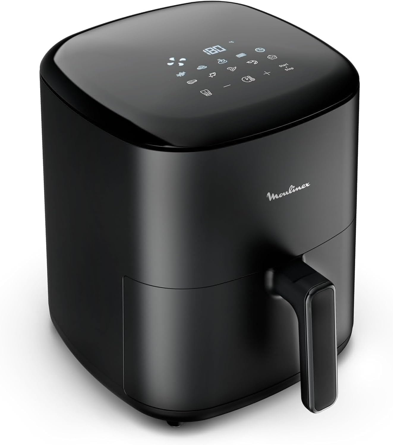 Freidora de aire Moulinex Easy Fry Max de 5 L con panel digital, según la ficha de Amazon.es