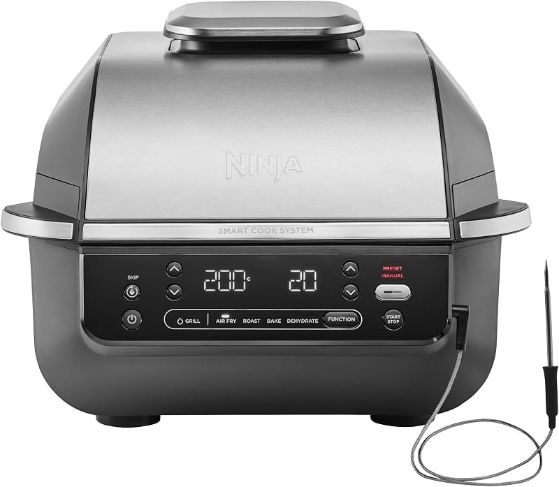 Ninja MAX de 5,7 L, freidora de aire y parrilla de interior, según la ficha de Amazon.es