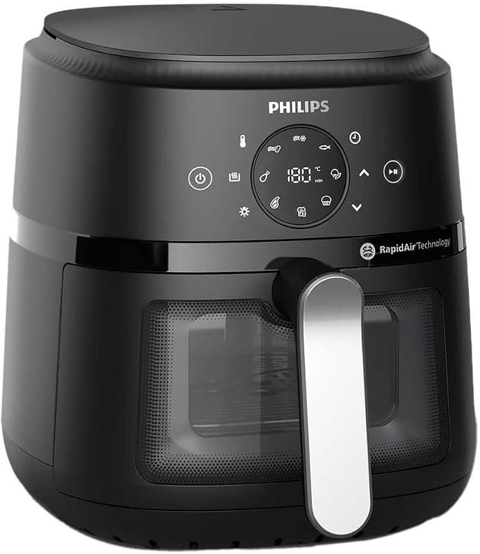 Freidora de aire Philips Airfryer NA221 de 4,2 L, según la ficha de Amazon.es