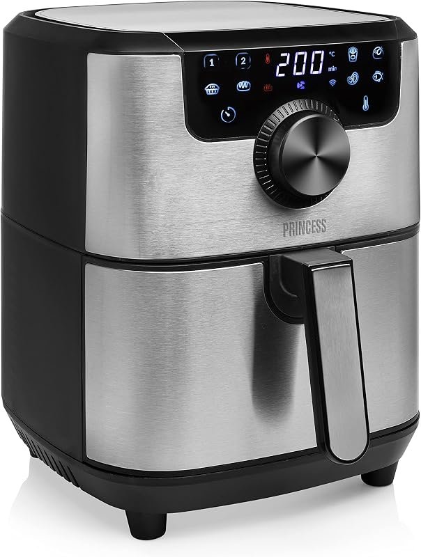 Freidora de aire inteligente Princess 182037 de 4,5 L con app, según la ficha de Amazon.es