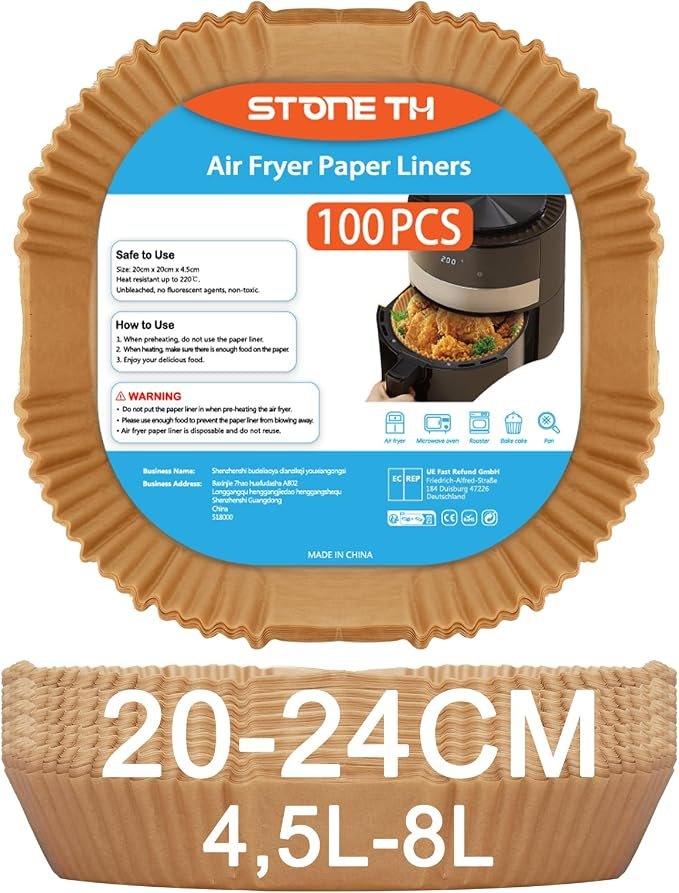 Papel desechable para freidora de aire Stone TH, 100 hojas