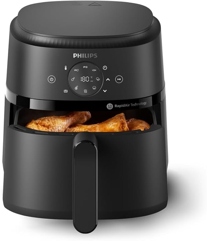Freidora de aire Philips 2000 Airfryer de 4,2 L en negro con pantalla táctil